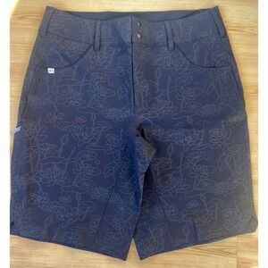 Wild Rye Freel Shorts Womens 16 Flex Bike Shorts Lotus Greyscale Nylon Stretch